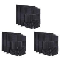 ราคา 150Pcs Acoustic Soundproof Foam Sound Absorbing Panels Sound Insulation Panels Wedge 1X12X12Inch (17197880525)