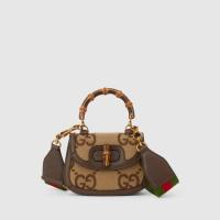 ราคา GG กระเป๋า Gucci Bamboo 1947 mini top handle bag (21228210390)