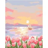 ราคา ภาพวาดขนาด40X50ซม พร้อมตัวเลขสำหรับการวาดภาพงานฝีมือรูปภาพตกแต่งบ้านตกแต่งภายในดอกโบตั๋นแสงจันทร์ (20712971725)