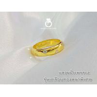 ราคา แหวนเพชร 074 รุ่นเคลือบทองหนาพิเศษ แหวนทองไมครอน แหวนทองชุบ แหวนทองสวย แหวนใส่ออกงาน แหวน (17413758150)