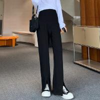 ราคา IQANGEL เสื้อนอกกางเกงขาบานขนาดเล็กลายฉลามกางเกงคุณแม่กางเกง Barbie เพรียวบาง (17463933980)