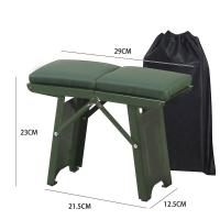 ราคา Outdoor Folding Stool Convenient Mini Steel Fishing Stool Small Lightweight Portable Seat Foldable Camp Chair Family stool folding stool train portable stool outdoor leisure sketch tourism portable Ma