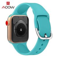 ราคา efsfweg Silicone Sport Strap for Apple Watch 4 40mm 44mm 38mm 42mm Men Women Waterproof Replace Bracelet Watchband Band for iWatch 1 2 3 (20325118908)