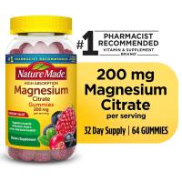 ราคา Nature Made Magnesium Citrate 200mg 64 Gummies (19559394803)