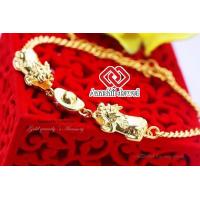 ราคา สร้อยข้อมือปี่เซียะคู่ ปี่เซียะทอง ดูดทรัพย์ กำไลปี่เซียะ แก้ชง กำไล เสริมดวง สร้อยข้อมือ เสริมโชคลาภ ปี่เซี๊ยะ เรียกทรัพย์ (518686067)