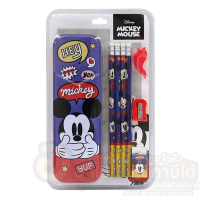ราคา ชุดเครื่องเขียน Mickey Mouse CM 6503 ดินสอ ยางลบ กบเหลา กล่องดินสอ ลาย มิกกี้เมาส์ บรรจุ 8ชิ้น แพ็ค จำนวน 1แพ็ค พร้อมส่ง (17499984193)