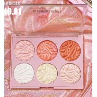 ราคา Sivanna Colors HF3014 Glower Cheek And Illuminate Palette ชิมเมอร์6สี ของแท้100 (17442171718)