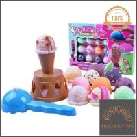 ราคา Ice cream tower เกมส์ตักไอศครีม ด่วน ของมีจำนวนจำกัด Peacock Steps (9018026210)
