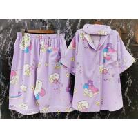 ราคา ชุดนอนผู้หญิงไซส์ใหญ่ เสื้อ กางเกงขา 5 ส่วน เนื้อผ้าไหมอิตาลี (6072144707)