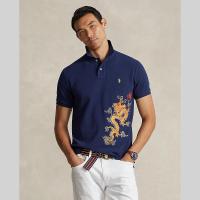ราคา Polo Ralph Lauren เสื้อโปโลผู้ชาย Lunar New Year Dragon Mesh Polo Shirt รุ่น MNPOKNI1N822584 สีฟ้า (21283529671)