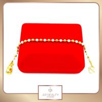 ราคา สร้อยข้อมือ สร้อยข้อมือสองกษัตริย์ ห้อยถุงทอง น้ำหนัก 2สลึง มีความยาวให้เลือก วัสดุชุบด้วยเศษทอง เน้นมาตรฐานความเหมือนของจริง (1385692250)