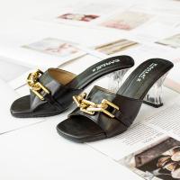 ราคา รองเท้าส้นสูง ส้นใส ตกแต่งด้วยโซ่ทอง มีไซต์36 40 (14855261265)