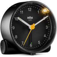 ราคา Braun Clocks Classic Analogue Alarm Clock with Snooze and Light Quiet Quartz Movement Crescendo Beep Alarm in White Model BC01W Option Select (19692644025)