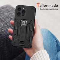 ราคา Unicorn Suitable for iPhone 15 14 13 12 11 Xsmax XR X XS 7 8 Plus phone case Iron Man anti drop phone case shock absorbing hybrid armored car holder circular bracket bumper hard shell cover (212793369