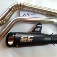 ราคา คอท่อสแตนเลส สำหรับ Mslaz และ R15 ตัวก่อนปี 2017 พร้อมปลายท่อ SC Moto GP สีดำ (21019110246)