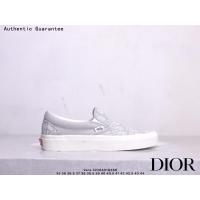 ราคา คริสเตียน ดิออร์ Authentic Christian Dior แท้ Dior X Vans Collaboration Slip On Sneakers Elegant Grey แบรนด์หรู รองเท้ากีฬา รองเท้าสเก็ตบอร์ด รองเท้าบาส รองเท้าวิ่งคุณภาพดี (21013918818)