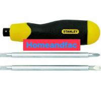 ราคา ไขควง สลับด้าม ไขควงหุ้มยางสลับ 2 หัว ด้ามหุ้มยาง ปากแบน ปากแฉก สแตนเลย์ STANLEY รุ่น 65 201 (1695420783)