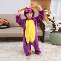 ราคา 7C199 ชุดมาสคอต ชุดนอน ชุดแฟนซี มังกร ก๊อตจิ ไดโนเสาร์ สีม่วง Mascot Purple Dinosaur Dragon Godji Costumes (7526310564)