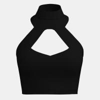ราคา Closet Crush Crop crossed halter tube top Black เสื้อเกาะอกครอบแต่งสายไขว้คล้องคอ (21024277374)