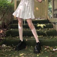 ราคา ผู้หญิงเซ็กซี่ลูกไม้ Fishnet ถุงน่องเข่าสูงกลางหลอดร้านขายชุดชั้นในหวาน Lolita สาวสีชมพูโบว์ตาข่ายถุงเท้ายาว (20696205219)