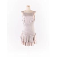 ราคา Karen Millen เดรสสั้นสีครีมทองเว้าหลังกระโปรงแต่งระบายชั้นๆ ป้ายแบรนด์ระบุไซส์ US 6 Preloved (20670333606)