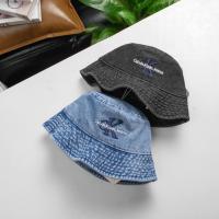 ราคา หมวกบัคเก็ตผ้ายีนส์ปักลาย ck กันแดด (20878818113)