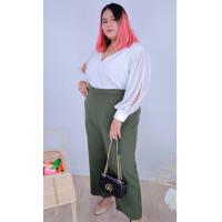 ราคา กางเกงขายาวทำงาน ผ้ายืดใส่สบาย ไม่ต้องรีด สำหรับคนอ้วน 100 โลขึ้นไป กางเกงขายาวสาวอวบ กางเกงขายาวใส่สบายสำหรับคนอ้วน ก406 ก407 (18659498302)