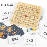 ราคา Montessori เกมกระดานสำหรับเด็ก เกมกระดานสำหรับเด็กคณิตศาสตร์ของเล่นไม้เรียนรู้ตารางการศึกษาพร้อมแฟลชการ์ดนับจำนวนช่วยสอน (21170446844)
