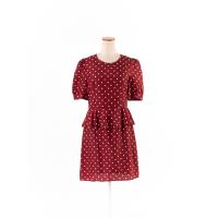 ราคา jaspal เดรสแขนสั้น พิมพ์ลายจุด แต่งระบาย ซิปหลังมีซับใน ป้ายแบรนด์ระบุไซส์ M Preloved (20669894992)