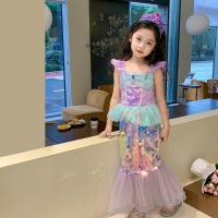 ราคา ชุดนางเงือกสำหรับเด็กผู้หญิง Little Mermaid เครื่องแต่งกายแฟชั่นเลื่อมยาวชุดสาววันเกิด Mermaid คอสเพลย์ชุดเจ้าหญิง (20596018500)