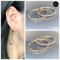 ราคา ต่างหูห่วงเพชร CZ งานเพชรสวยวิ้งวาว (20044304740)
