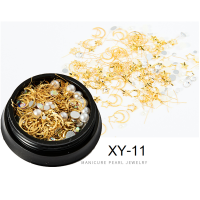 ราคา DIY เพชรติดเล็บ เพชรตกแต่งเล็บ สีเงิน สีทองแบบรวม เพชรแต่งเล็บ อะไหล่ติดเล็บ Nail (8471653647)