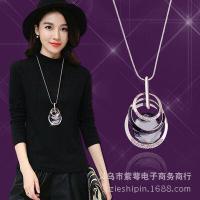 ราคา จี้คริสตัลหลายชั้นลายบล็อกเพชรอเนกประสงค์แฟชั่นพร้อมสร้อยคล้องคอเพชรสำหรับผู้หญิง Biba70702ยาวแบบฤดูใบไม้ร่วง ฤดูหนาวสไตล์เกาหลี (19674019609)