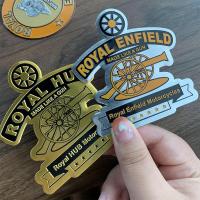 ราคา สติกเกอร์ติดมอเตอร์ไซค์ Royal Enfield Bullet 500 Retro รถจักรรูปลอกอะลูมิเนียมโลโก้โลหะ Refitted ถังน้ำมันสติกเกอร์โลโก้วงกลมเหมาะสำหรับ Kawasaki Suzuki Benelli Triumphal ตกแต่ง (18985621619)