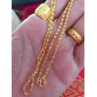 ราคา ใหม่ สร้อยคอเด็ก ลายดิสโก้ น้ำหนัก 1 สลึง ยาว 15 นิ้ว (1468130510)