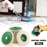 ราคา SI FANG แผ่นขัดขัดเงาผ้าวูล4นิ้ว100มม แผ่นสักหลาดแผ่นบัฟเฟอร์เครื่องเจียร์สำหรับอุปกรณ์ขัดโลหะอลูมิเนียมเหล็กทองแดง (13927410717)