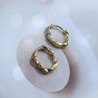 ราคา พร้อมส่ง ต่างหูเงินแท้S925 ต่างหูห่วง ห่วงเกลียว สีทองโรสโกลด์ Silver925 ต่างหูผู้ชาย ต่างหูผู้หญิง ตุ้มหู เงินแท้ (16612802293)