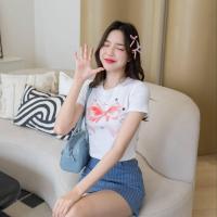 ราคา JARINYA เสื้อยืดครอปผ้าเนื้อเด้ง งานปักเพชร สกรีนกากเพชร สวยวิ้งๆ ไม่ย้วย ไม่หด ยับยาก ผ้าเกรดดีสุด (21320200078)