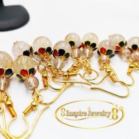 ราคา INSPIRE JEWELRY ต่างหู หินแท้ไหมทอง งานHandmade งานจิวเวลลี่ gold plated (13115437)