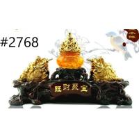 ราคา กิเลนคู่คาบก้อนทอง 13X25X40cm ของศิริมงคล ทำจากเรซิน ประดับบ้าน (7159542872)