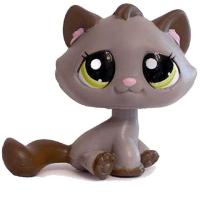 ราคา LPS CAT Rare Littlest pet shop Toys Mini Stands Short Hair Kitten Old Figures Collection Original Bobble head toys (20562455612)