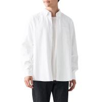 ราคา MUJI MUJI MUJI Mens Shirt Cotton Washed Oxford Button Collar Long Sleeve Casual All Match ACA60C2A (20502837385)