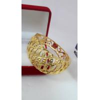 ราคา กำไลทองฉลุลายสวย เนื้อทราย หนัก 2 บาท ทองหุ้ม24k (9500254489)