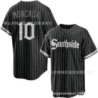 ราคา 卍 White Sox 10 Black City Edition Elite Baseball Jersey White Sox Moncada Jersey (19348255434)