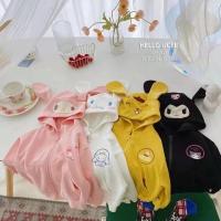 ราคา เสื้อกันหนาวแขนยาวลําลอง มีฮู้ด แต่งซิป ลายการ์ตูน Sanrio Kuromi Cinnamon Pompom Purin แฟชั่นฤดูใบไม้ร่วง สําหรับเด็กผู้หญิง (20780949561)