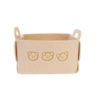 ราคา ตะกร้าเก็บตะกร้าเก็บของพับได้ผ้าสักหลาดสำหรับบ้านเบ็ดเตล็ดที่เก็บเสื้อผ้าสกปรกตะกร้าของเล่นโต๊ะเก็บของจิปาถะ (20618854034)