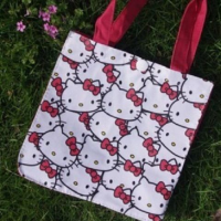 ราคา กระเป๋าถือใบเล็กกระเป๋าใส่เบนโตะการ์ตูนน่ารัก Hello Kitty (20829250155)