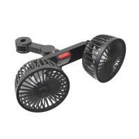 ราคา เบาะรถยนต์กลับพัดลมระบายความร้อน USB ชาร์จคู่พัดลมหมุน 360 องศาอัตโนมัติพนักพิงศีรษะพัดลมระบายอากาศคอคูลเลอร์ภายในรถ (19254317309)