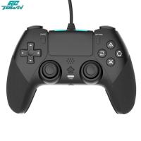 ราคา จอยควบคุมเกมควบคุมสาย Usb เข้ากันได้กับแผ่นเกมจอยสติ๊ก PS4ที่มีฟังก์ชันการสั่นสะเทือน6แกน (21204945216)