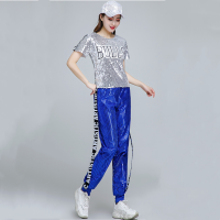 ราคา ชุดคอสตูมเด็กการแสดงโมเดิร์นแดนซ์ปักเลื่อมสไตล์ฮิปฮอปสำหรับผู้ใหญ่ผู้หญิงเสื้อผ้าสำหรับการแสดงชุดเต้นรำสี่เหลี่ยม (17323470304)